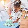 Weilisi Octopus Reversible Plushie Flippy Angry Octopus 20cm,Double-Sided Mood Octopus Plush Emotion Flip Octopus Toy…