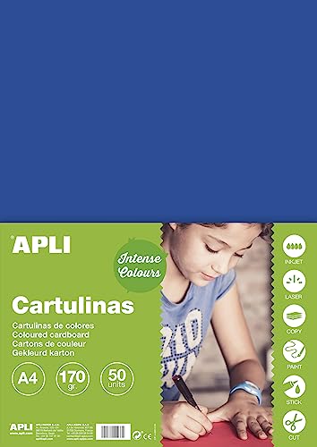 APLI 14243 – Dark Blue Card A4 170 g 50 Sheets