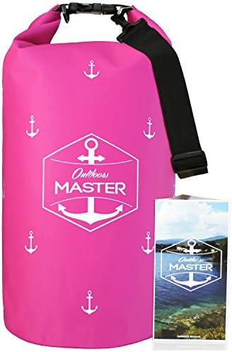 Outdoors MASTER Dry Bags - Floating Waterproof Bag for Boating, Sailing, Kayaking, Stand Up Paddle Boarding (Fuchsia Pink, 20L)