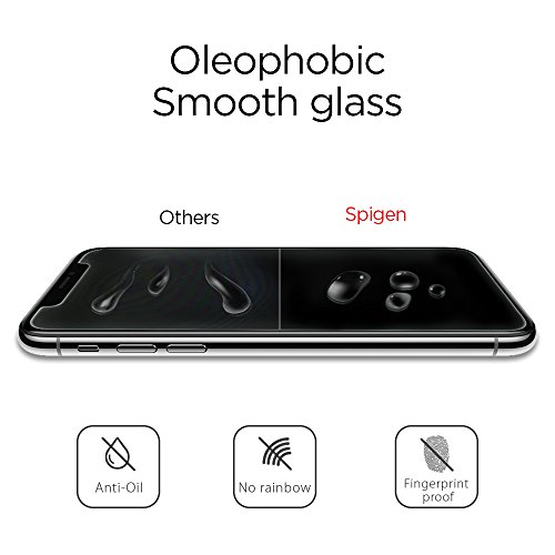 Spigen, 2Paquetes, Protector Pantalla iPhone 11 Pro/XS/X (5.8"), Compatible con Las Fundas, Compatible con el Face ID, 5.8 Pulgadas - Imagen 6