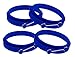 YumYum Utensils Silicone Egg Rings. Blue 4-pk