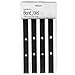 GRIFITI Band Joes Pen Pencil Stylus Loop 7.5 Inch 4 Pack Silicone Rubber Notebook Notepad Journal Case Strap Holder (black)