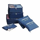 Fantasy Packing cubes Organizers for Travel Camping for Clothing Cosmetics Socks Underwares Bras Ties, Set of 6