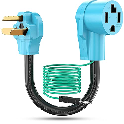 CircleCord Dryer Adapter 4 Prong to 3 Prong Blue, Dryer Cord Convert