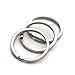 Linsoir Beads Dia 23mm 316 Stainless Steel Key Ring Key Chain Connector Pack of 20