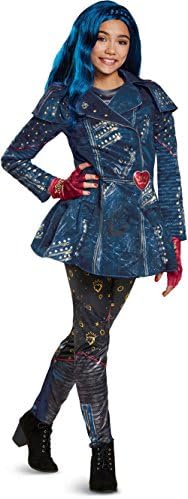 Girl's Deluxe Disney Descendants 2 Isle Look Evie Costume Bundle Small 4-6x