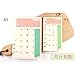 DadaCrafts(TM) A5 Month Plan Planner Organizer Refills Papers for 6-Rings Binder Notebook, 45 Sheets/90 Pages