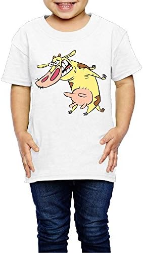 Tgeewwafjj Boys Cartoon Cow Pig Graphics T Shirts Photoshoots Or Hiking Camping Travel Vacation T-Shirt Or Daily Wear White 4 Toddler
