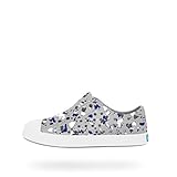 Native Kids Kids' Jefferson Print Slip-On, Pigeon Grey/Shell White, 13 M US Little Kid