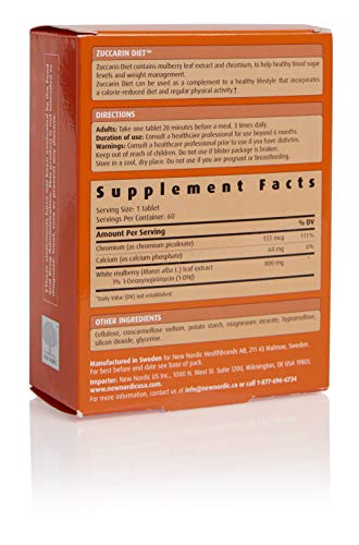 New Nordic Mulberry Zuccarin, 60 Tablets (Pack of 6)