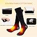 Aqziill Battery Operated Socks USB Heated Socks -Electric Battery Cotton Socks Get Whole Toes Warm-Rechargeable Thermal Socks Breathable Foot Warmer for Skiing Hunting Camping Riding Motocycle