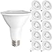 Sunco 10 Pack PAR30 LED Bulbs, Flood Light Outdoor Indoor CRI90, 11W-75W, Dimmable, 2700K Soft White, 850 LM, E26 Base, Wet-Rated, Super Bright, IP65 Waterproof, UL