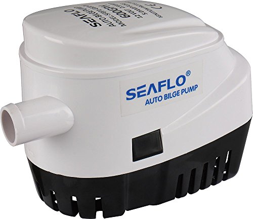 Seaflo Automatic Submersible Boat Bilge Water Pump 12v 600gph 2.5M HEAD 110°F MAX 18AWG Auto with Float Switch-new