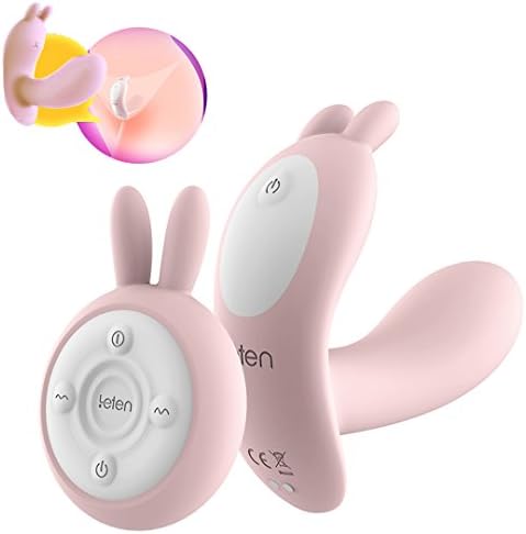 Electrical Rabbit Massager Invisible Cordless Wand with Heat for Women &amp; Men - Relaxing - Therapeutic - 10 patterns - 100% Waterproof -Remote Controlled Funny Gift Friendly for Back Neck Shoulder Body