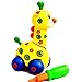 COFFLED 4 Pack Removable Animals Disassembly Toy Giraffe Bunny Turtle Snail Plastic Funny Toys Best Xmas Gifts for Children Various