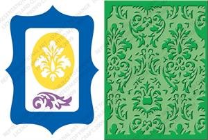 Provo Craft Cuttlebug Card Combo Dies, Damask Frame