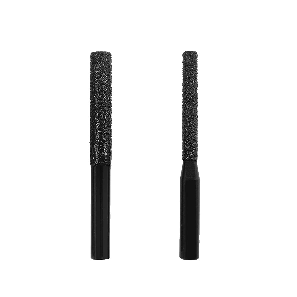 Diamond Router Bits Black Brazed Straight Shank Round Shank for Quartz Stone Marble Ceramic Seam，Router Bits，Knife Edge Bit，Straight Edge，Etraight Edge Tool，Masonry Hole Cutter