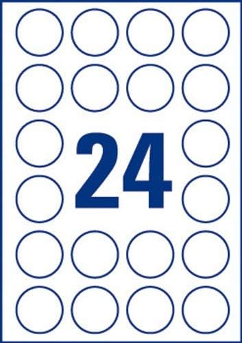 AVERY Pack of 96 Round Stickers 100% Recycled Kraft Paper Printable Diameter 40 mm Laser/Inkjet Printing, brown, diameter 40 mm (96) - Image 3
