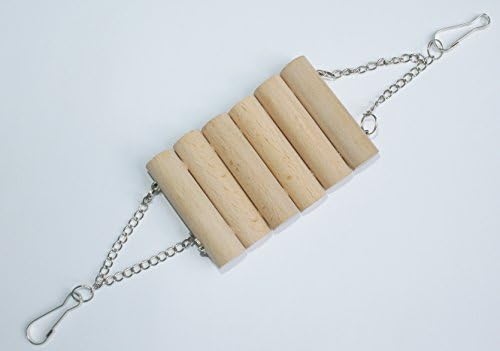 New Pet Hamster Roundwood Logs Swing Small Parrots Size : 6 * 9cm