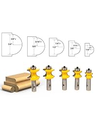 Yonico 13515 Broca de canto romo, 5 unidades con vástago C3 de 1 2 pulgada con punta de carburo