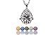Essential Oil Necklaces for Women Lava Stone Personal Diffuser Teardrop Locket Pendants for Aromatherapy Oils | 24