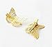 QTMY Pack of 4 Golden Hollow Metal Butterfly Hair Clip Hair Accessories