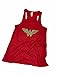 Devious Apparel 'Wonder Woman' Flowy Women's Tank Top - Glitter Polyester Blend Cover up (XXL, Red Glitter)
