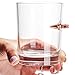 Lucky Shot - .308 Caliber - Whiskey Glasses With Bullet Stucks in Glass | Whiskey Lovers Gift for Men | Boyfriend Gift | Rocks Glasses | Original Handcrafted Embedded Bullet Barware Collection (10 oz)