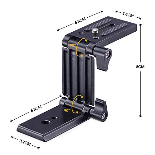 image for Vikerer Universal Flex Tilt Head Z Mount Bracket Arca-Swiss Tripod Hea