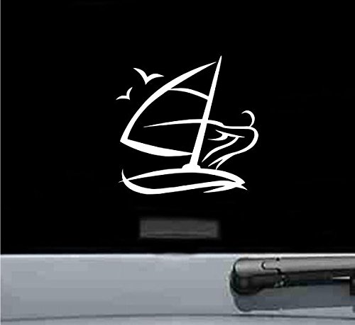 JS Artworks Windsurfing Surf Vinyl Decal Sticker