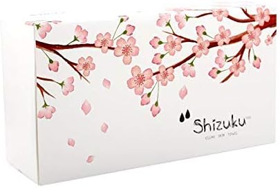Shizuku Facial Cotton Tissue Dry Wipe Skin Care Makeup Natural Cotton Sheets Sakura White Box