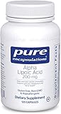 Pure Encapsulations - Alpha Lipoic Acid 200 mg. - Hypoallergenic Water- and Lipid-Soluble Antioxidant Supplement - 120 Capsules