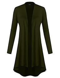 BILY Womens Open Front Lightweight Jersey Classic