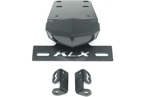 GYUKSIA Rear Tail Tidy Fender Eliminator License Plate Holder LED Integrated Brake Tail Light Turn Signal Compatible with KAWASAKI KLX 250S 2006-2014, KLX 250SF 2009-2010 (Smoke)