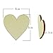 Fyess 150PCS 4CM Wooden Blank Love Hearts Crafts Decor for Arts & Crafts Projects, Ornaments, Wedding Table Scatter Decoration.