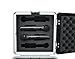 Gator Cases Microphone Hard Case; Holds (4) Wireless Microphone Systems with Half Rack Shelves and Storage for (4) Handheld Recievers (GM-4WR)