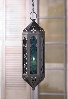 14691 Wholesale Azul Serenity Hanging Lamp Candles Candle Lantern Fire Heat Light Whmart