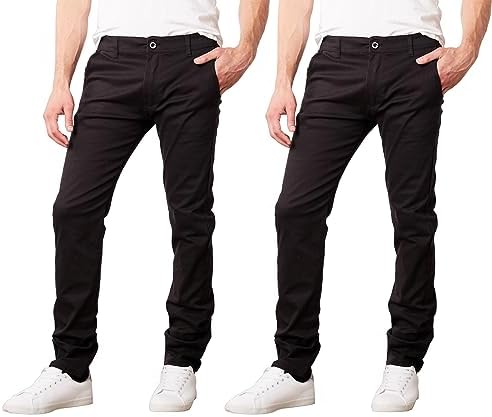 Galaxy by Harvic Slim Fit Men's Stretch Chino Pants (30X30, 800