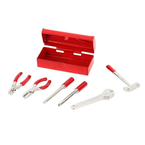 image for Kasien Mini Hammer Wrench Tool Box,1:10 RC Crawler Car Accessories Min