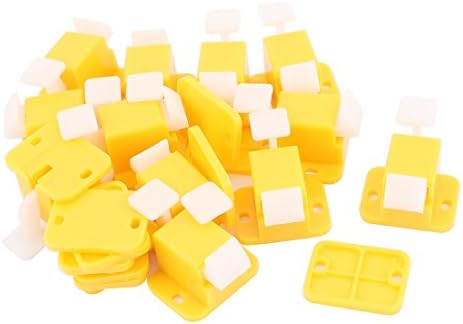 uxcell® Plastic PCB Board Edge Latch Prototype Test Fixture Jig 12Pcs Yellow
