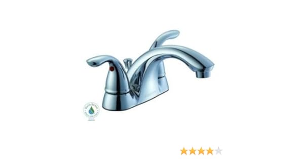 Glacier Bay Builders 4 In 2 Handle Low Arc Bathroom Faucet In