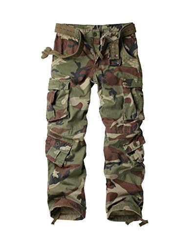 Photo 1 of AKARMY Womens Cargo Pants with Pockets Outdoor Casual Ripstop Camo Military Combat Construction Work Pants C29 Camo 12