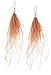 Elegant Long Dangle Feather Earrings for Women - Thread Jewelry for Winter Party, Bohemian Gift