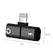 YUEMIDAMY Headphone and Charging Adapter Splitter Compatible with iPhone Xs Max X 7 8 Plus,Dual Ports Adapter Headphone Jack Audio + Charge Cable Adapter Sync(2Pack-Black+1Free Gift)thumb 1