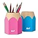 Bao Core BXT Fashionable Adorable Creative Cartoon Pencil Stub Shape Waterproof Pen Pencil Holder Box Cup Pink