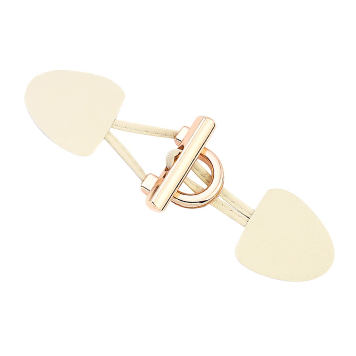 EXCEART 1 Pair Metal Horn Leather Buckle Button up Cardigan Horn Button Brooch Pin Duffle Coat Fastener Push Start Ignition Kit Leather Sew- on Toggle Closures Coat Toggle Buttons Belt