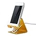 Ctronics Portable Cell Phone Stand Holder for Tablets, E-readers and Smartphones Durable Aluminum Mount Compatible for Apple iPhone 6 Plus 5S 5C 5 4S 4 3 3GS iPod - Golden