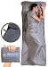 Tough Outdoors XL Sleeping Bag Liner - Travel Sheet for Adults - Lightweight Sleeping Sack for Camping, Traveling, Hotels & Backpacking - Smooth & Breathable Fabric primary