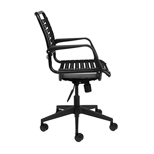 Bungee Office Task Chair, with Flat Elastic Bungie Straps, Adjustable