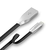 iPhone Cable , IMKEY® Apple MFi Certified 6.5 Feet Tangle-Free Zinc-Alloy Lightning to USB Cable for iPhone 6S / 6 Plus, iPhone SE, iPhone 5S 5C 5, iPad, iPod - (Black)